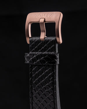 
                  
                    Load image into Gallery viewer, Jezper TQ021B-D4 (Coffee) with Green Swarovski (Black Salmon Leather Strap)
                  
                